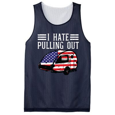 4th Of July Camping Hate Pulling Out America Women Mesh Reversible Basketball Jersey Tank