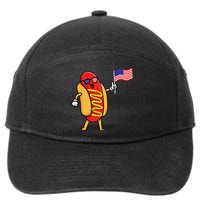 4th Of July Hot Dog Hotdog 4th Of July Shirts Men Women 7-Panel Snapback Hat