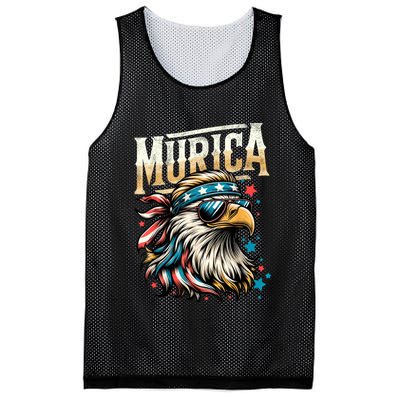 4th Of July Bald Eagle Mullet Murica Usa Usa Merica Mesh Reversible Basketball Jersey Tank