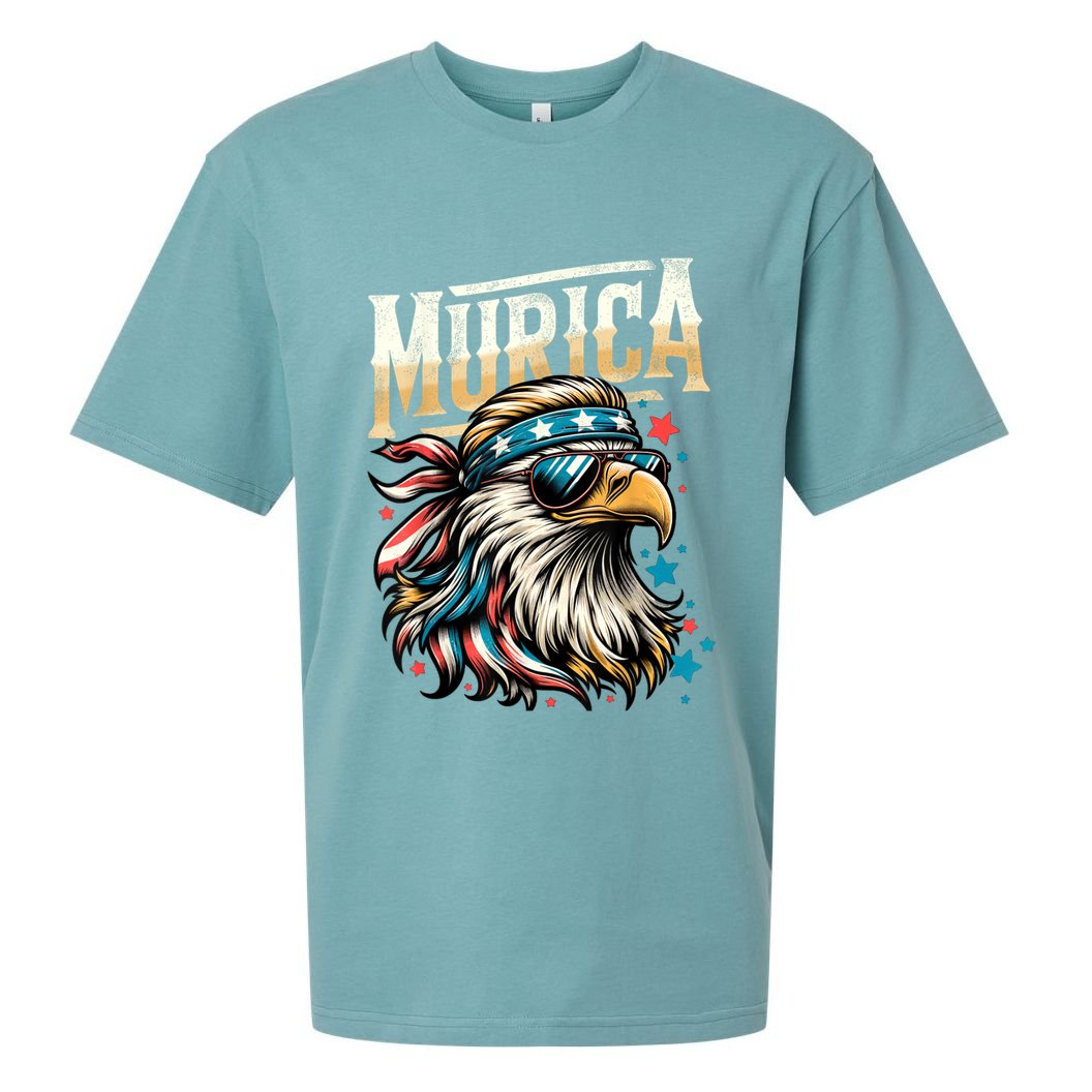 4th Of July Bald Eagle Mullet Murica Usa Usa Merica Sueded Cloud Jersey T-Shirt