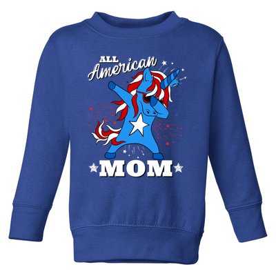 4th Of July Family Matching Outfit Unicorn Allamerican Mom Funny Gift Toddler Sweatshirt