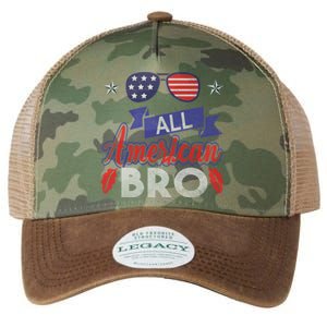 4th Of July All American Bro Family Matching Sunglasses Gift Legacy Tie Dye Trucker Hat