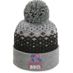 4th Of July All American Bro Family Matching Sunglasses Gift The Baniff Cuffed Pom Beanie