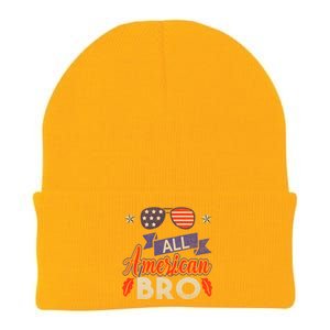 4th Of July All American Bro Family Matching Sunglasses Gift Knit Cap Winter Beanie