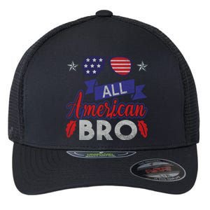 4th Of July All American Bro Family Matching Sunglasses Gift Flexfit Unipanel Trucker Cap