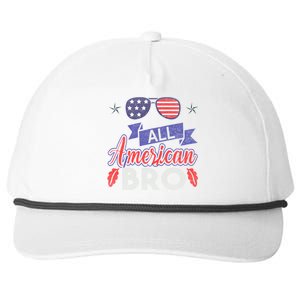 4th Of July All American Bro Family Matching Sunglasses Gift Snapback Five-Panel Rope Hat