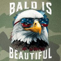 4th Of July Independence Day Bald Eagle Bald Is Beautiful Legacy Tie Dye Trucker Hat