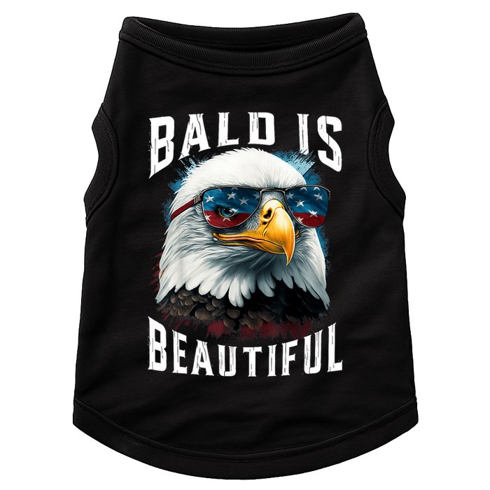 4th Of July Independence Day Bald Eagle Bald Is Beautiful Doggie Tank