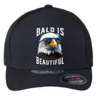 4th Of July Independence Day Bald Eagle Bald Is Beautiful Flexfit Unipanel Trucker Cap
