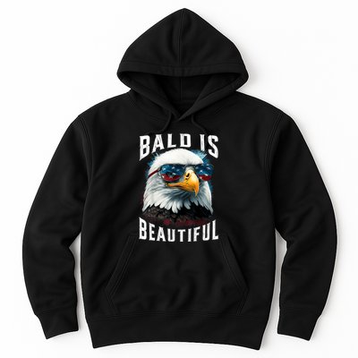 4th Of July Independence Day Bald Eagle Bald Is Beautiful Hoodie