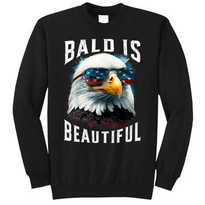 4th Of July Independence Day Bald Eagle Bald Is Beautiful Sweatshirt