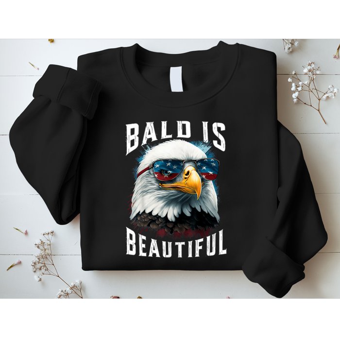 4th Of July Independence Day Bald Eagle Bald Is Beautiful Sweatshirt