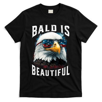 4th Of July Independence Day Bald Eagle Bald Is Beautiful T-Shirt