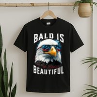 4th Of July Independence Day Bald Eagle Bald Is Beautiful T-Shirt