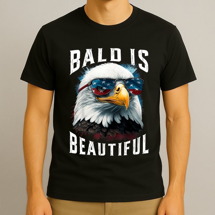 4th Of July Independence Day Bald Eagle Bald Is Beautiful T-Shirt