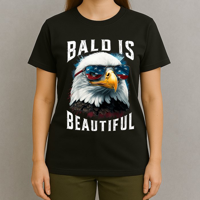 4th Of July Independence Day Bald Eagle Bald Is Beautiful T-Shirt