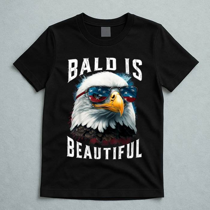4th Of July Independence Day Bald Eagle Bald Is Beautiful T-Shirt