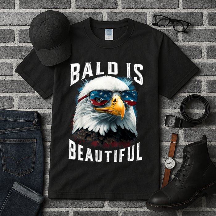 4th Of July Independence Day Bald Eagle Bald Is Beautiful Tall T-Shirt