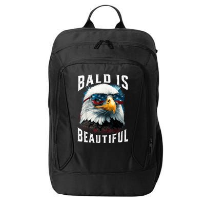 4th Of July Independence Day Bald Eagle Bald Is Beautiful City Backpack