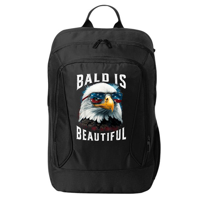 4th Of July Independence Day Bald Eagle Bald Is Beautiful City Backpack