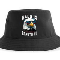4th Of July Independence Day Bald Eagle Bald Is Beautiful Sustainable Bucket Hat