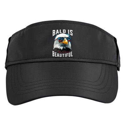 4th Of July Independence Day Bald Eagle Bald Is Beautiful Adult Drive Performance Visor