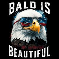 4th Of July Independence Day Bald Eagle Bald Is Beautiful Bucket Hat