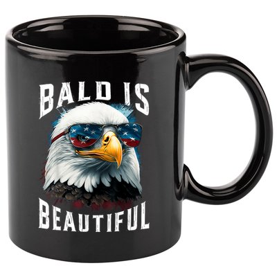 4th Of July Independence Day Bald Eagle Bald Is Beautiful 11oz C Handle Ceramic Mug