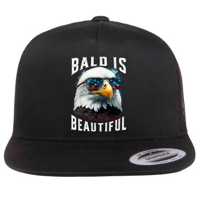 4th Of July Independence Day Bald Eagle Bald Is Beautiful Flatbill Hat