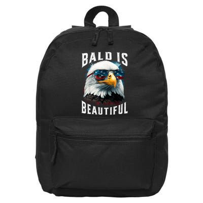 4th Of July Independence Day Bald Eagle Bald Is Beautiful 16 in Basic Backpack