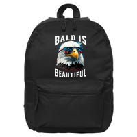 4th Of July Independence Day Bald Eagle Bald Is Beautiful 16 in Basic Backpack