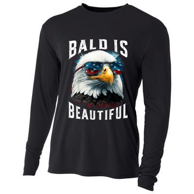 4th Of July Independence Day Bald Eagle Bald Is Beautiful Cooling Performance Long Sleeve Crew