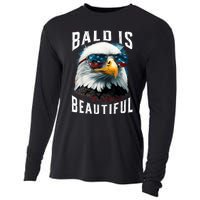 4th Of July Independence Day Bald Eagle Bald Is Beautiful Cooling Performance Long Sleeve Crew