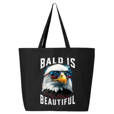 4th Of July Independence Day Bald Eagle Bald Is Beautiful 25L Jumbo Tote