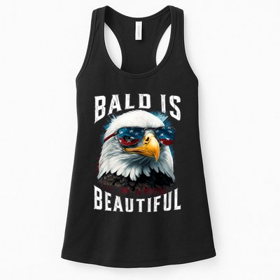4th Of July Independence Day Bald Eagle Bald Is Beautiful Womens Tank Top