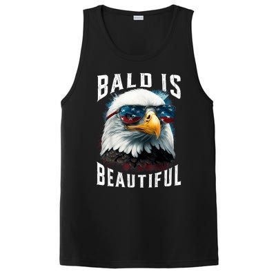 4th Of July Independence Day Bald Eagle Bald Is Beautiful PosiCharge Competitor Tank