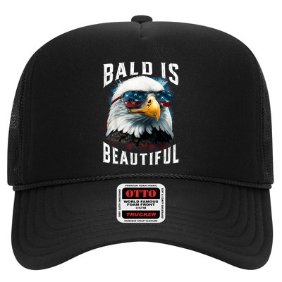 4th Of July Independence Day Bald Eagle Bald Is Beautiful Trucker Hat