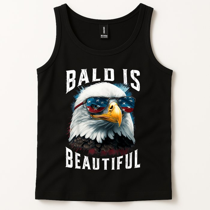 4th Of July Independence Day Bald Eagle Bald Is Beautiful Tank Top