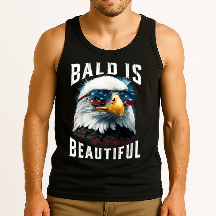 4th Of July Independence Day Bald Eagle Bald Is Beautiful Tank Top