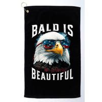 4th Of July Independence Day Bald Eagle Bald Is Beautiful Golf Towel