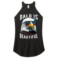 4th Of July Independence Day Bald Eagle Bald Is Beautiful Women's Perfect Tri Rocker Tank