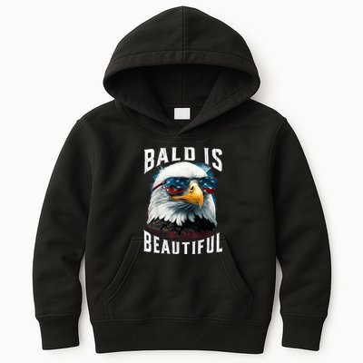 4th Of July Independence Day Bald Eagle Bald Is Beautiful Kids Hoodie