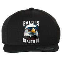 4th Of July Independence Day Bald Eagle Bald Is Beautiful Wool Snapback Cap