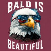 4th Of July Independence Day Bald Eagle Bald Is Beautiful 16oz Travel Tumbler