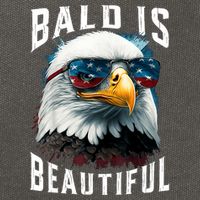 4th Of July Independence Day Bald Eagle Bald Is Beautiful Cotton Canvas Backpack