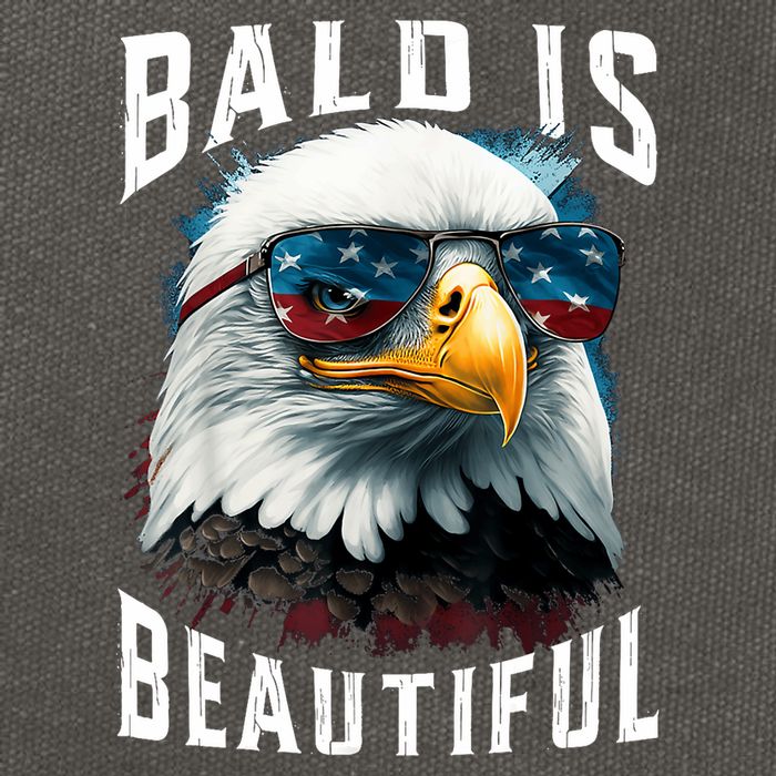 4th Of July Independence Day Bald Eagle Bald Is Beautiful Cotton Canvas Backpack