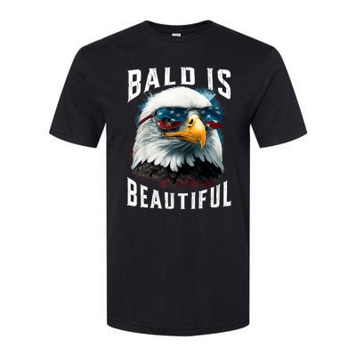 4th Of July Independence Day Bald Eagle Bald Is Beautiful Softstyle CVC T-Shirt