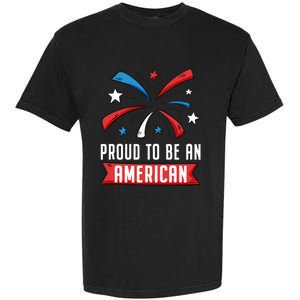 4th Of July Independence Day 1976 Proud To Be An American Gift Garment-Dyed Heavyweight T-Shirt