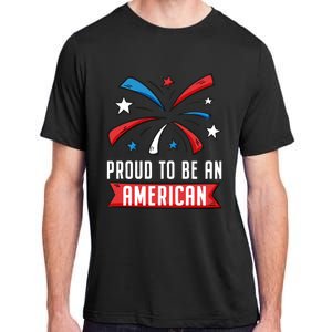 4th Of July Independence Day 1976 Proud To Be An American Gift Adult ChromaSoft Performance T-Shirt