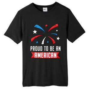 4th Of July Independence Day 1976 Proud To Be An American Gift Tall Fusion ChromaSoft Performance T-Shirt